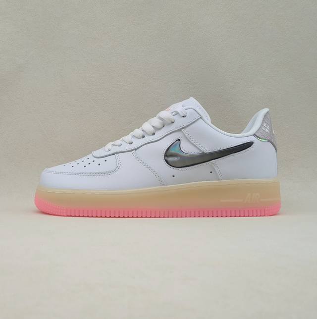 nike Air Force 1'07 Low 空军一号 龙年限定 粉白果冻 男女休闲运动低帮板鞋 头层+内置气垫 型号：Fz5741-191 尺码：36 36