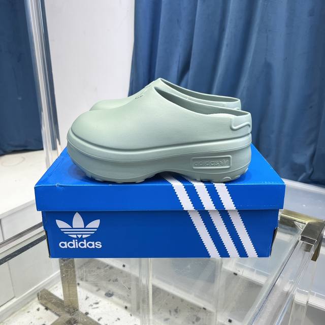 adidas Originals Adifom Stan Smith Mule 防滑 耐磨轻便 增高运动凉鞋 女款36-40