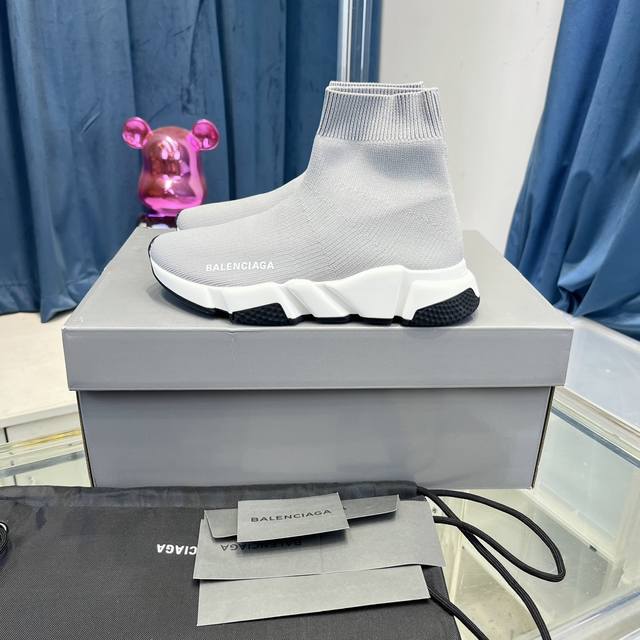 高版本 Balenciaga巴黎世家经典袜子鞋 复古休闲运动鞋 原版一比一做法、鞋面高密度飞织 独家组合大底、正品全套包装、码数：35-45