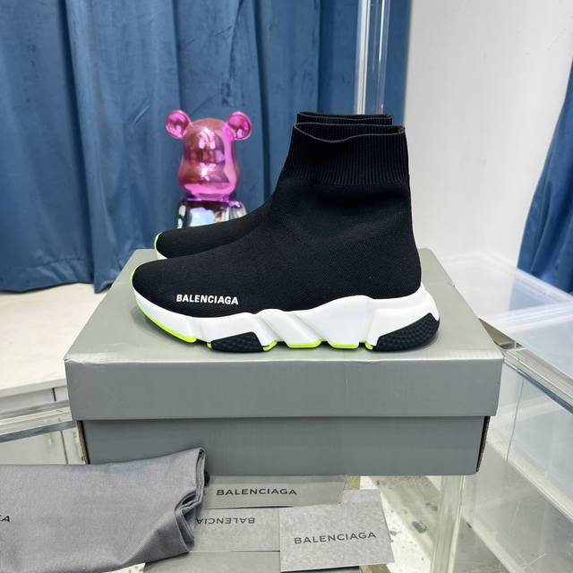 高版本 Balenciaga巴黎世家经典袜子鞋 复古休闲运动鞋 原版一比一做法、鞋面高密度飞织 独家组合大底、正品全套包装、码数：35-45