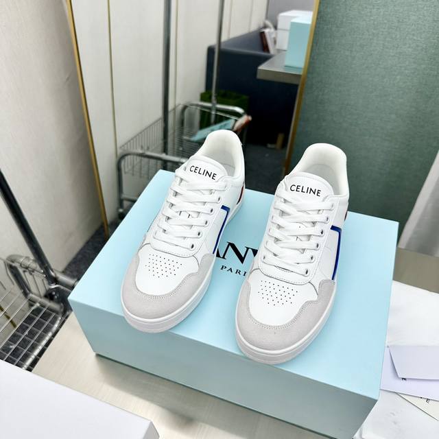 出厂价 Celine 24早春赛琳trainer！ Ct-10升级版低邦牛皮革系带运动鞋；时尚轻松又高级，无论是通勤还是出游统统都hold住！明星同款 时尚百搭