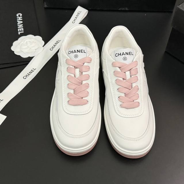 Size:35-41 41定做不退不换 Chan*L 2024P早春新款平底板鞋 小香c家新款休闲鞋ban'X运动鞋 熊猫鞋 这双鞋那么火是有道理 真心太舒服了