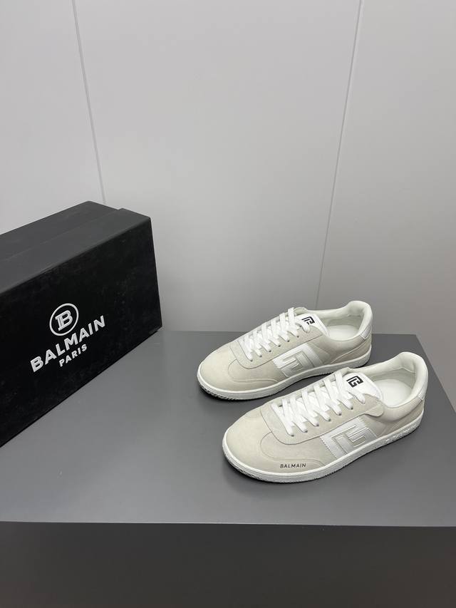 出厂Balmain 巴尔曼2025新品 轻薄德训鞋质感细腻柔软，单层皮鞋面结合薄底，上脚裸感！男码39-44