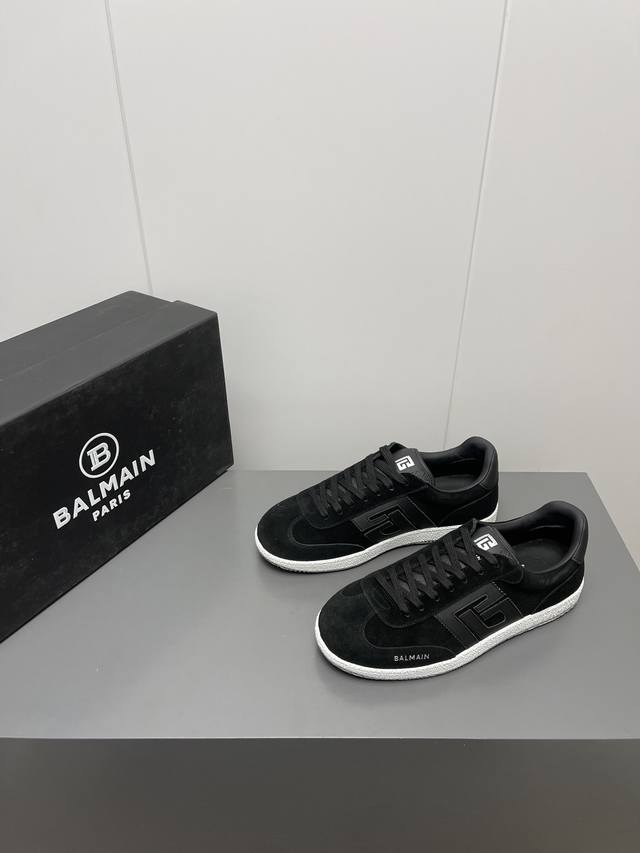 出厂Balmain 巴尔曼2025新品 轻薄德训鞋质感细腻柔软，单层皮鞋面结合薄底，上脚裸感！男码39-44Dd