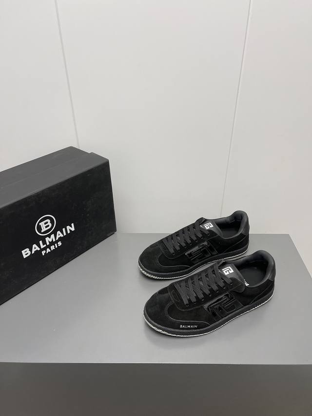 出厂Balmain 巴尔曼2025新品 轻薄德训鞋质感细腻柔软，单层皮鞋面结合薄底，上脚裸感！男码39-44Dd