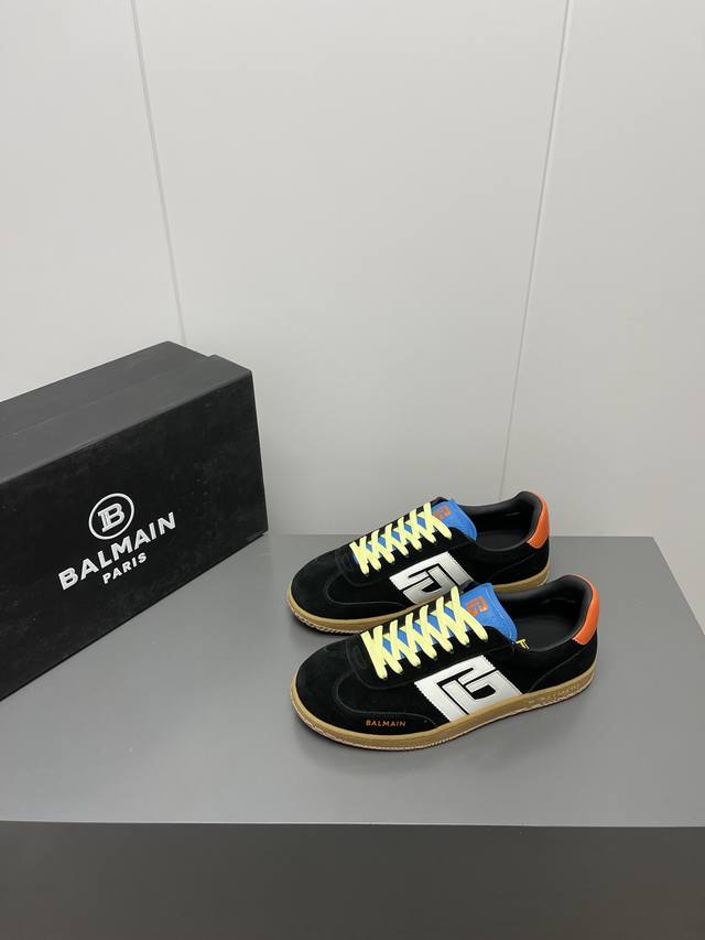 出厂Balmain 巴尔曼2025新品 轻薄德训鞋质感细腻柔软，单层皮鞋面结合薄底，上脚裸感！男码39-44