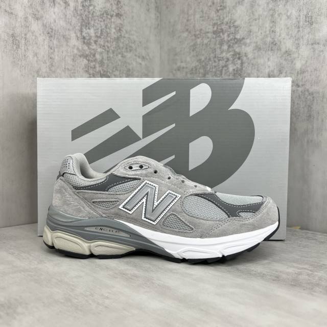 新款上架纯原版本new Balance 990 V3 白灰 美产官方 复古休闲运动慢跑鞋 C-Cap缓震中底 原盒原标 天猫京东平台专供 早期外围实体充正案例无