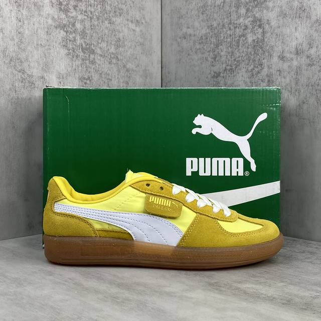 新款上架Puma Palermo Og 复古单品彪马 防滑耐磨低帮德训板鞋孔眼底座和脚趾凸起由绒面革材料制成支持侧踏时的踏步工作脚背和侧板采用尼龙网布即使在健身