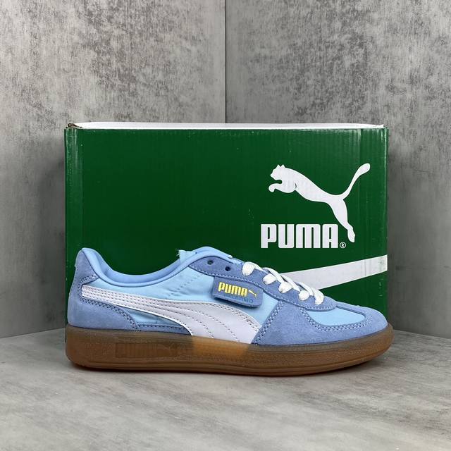 新款上架Puma Palermo Og 复古单品彪马 防滑耐磨低帮德训板鞋孔眼底座和脚趾凸起由绒面革材料制成支持侧踏时的踏步工作脚背和侧板采用尼龙网布即使在健身