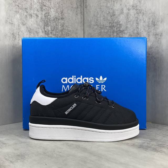 新款上架Moncler X Adidas Originals Campus 盟可睞 蒙口联名百搭低帮板鞋Size：36 36.5 37.5 38 38.5 39