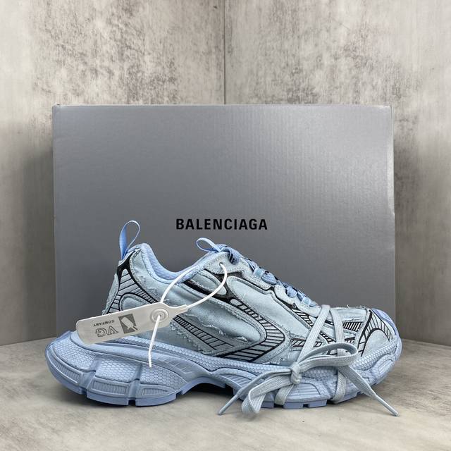 新款上架Balenciaga 3Xl 系带做旧老爹鞋原材料组装独家首发 权威实拍 1:1比例克重 原装鞋垫 正确做旧效果 中底搭载轻量发泡eva缓震中底 组合防