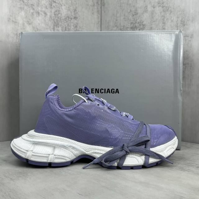 新款上架Balenciaga 3Xl 系带做旧老爹鞋原材料组装独家首发 权威实拍 1:1比例克重 原装鞋垫 正确做旧效果 中底搭载轻量发泡eva缓震中底 组合防