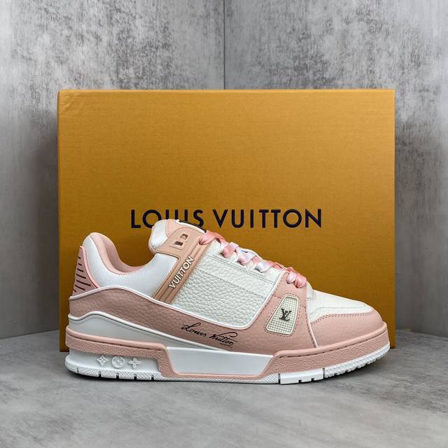 新款上架 2024 Louis*Vuitto* Lv Trainer 最新款 大底和面料私模 绝对下血本费心思的一款鞋子 自vifgil到来之后而设计的这一系列