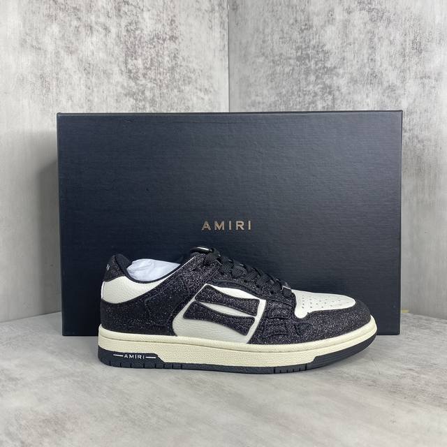 新款上架 灭世版本 直接冲正 Amiri 23Ss Skel-Top骨头鞋 原装模具 楦头 高端订单 专供国外 非市场通货版本 新配色陆续上架 尺码：35-45