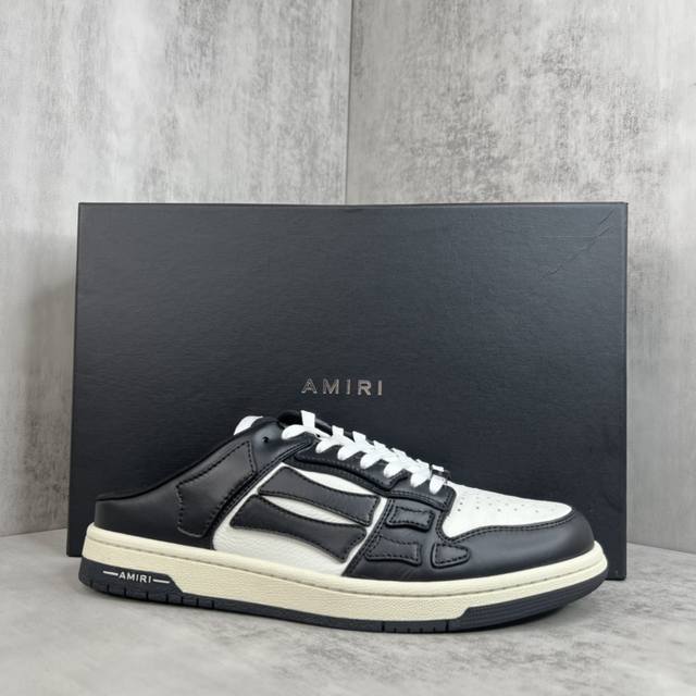 新款上架 灭世版本 直接冲正 Amiri 23Ss Skel-Top骨头拖鞋 原装模具 楦头 高端订单 专供国外 非市场通货版本 新配色陆续上架 尺码：35-4