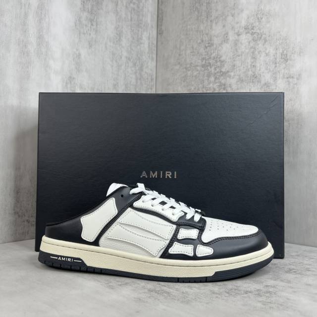 新款上架 灭世版本 直接冲正 Amiri 23Ss Skel-Top骨头拖鞋 原装模具 楦头 高端订单 专供国外 非市场通货版本 新配色陆续上架 尺码：35-4