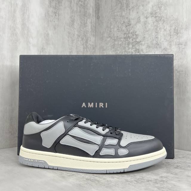 新款上架 灭世版本 直接冲正 Amiri 21Ss Skel-Top骨头鞋 原装模具 楦头 高端订单 专供国外 非市场通货版本 新配色陆续上架 尺码：35-45