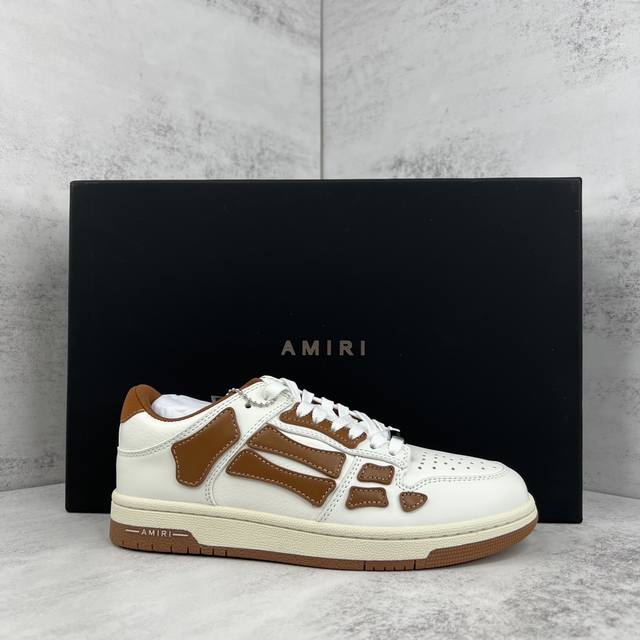 新款上架 灭世版本 直接冲正 Amiri 21Ss Skel-Top骨头鞋 原装模具 楦头 高端订单 专供国外 非市场通货版本 新配色陆续上架 尺码：35-45