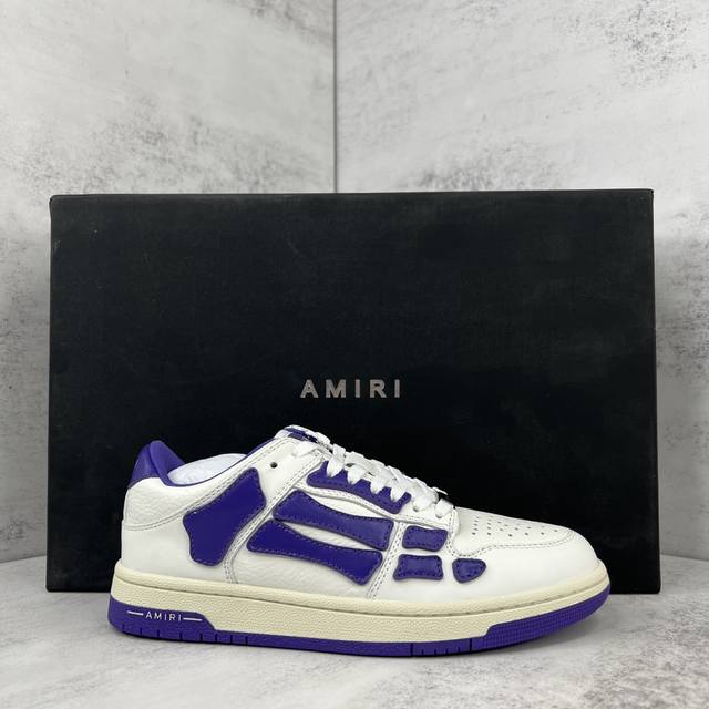 新款上架 灭世版本 直接冲正 Amiri 21Ss Skel-Top骨头鞋 原装模具 楦头 高端订单 专供国外 非市场通货版本 新配色陆续上架 尺码：35-45