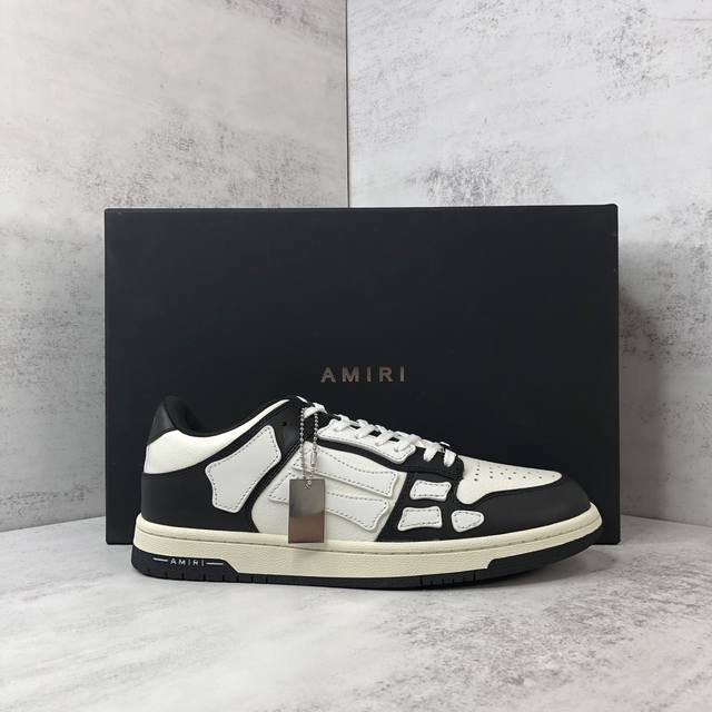 新款上架 灭世版本 直接冲正 Amiri 21Ss Skel-Top骨头鞋 原装模具 楦头 高端订单 专供国外 非市场通货版本 新配色陆续上架 尺码：35-45