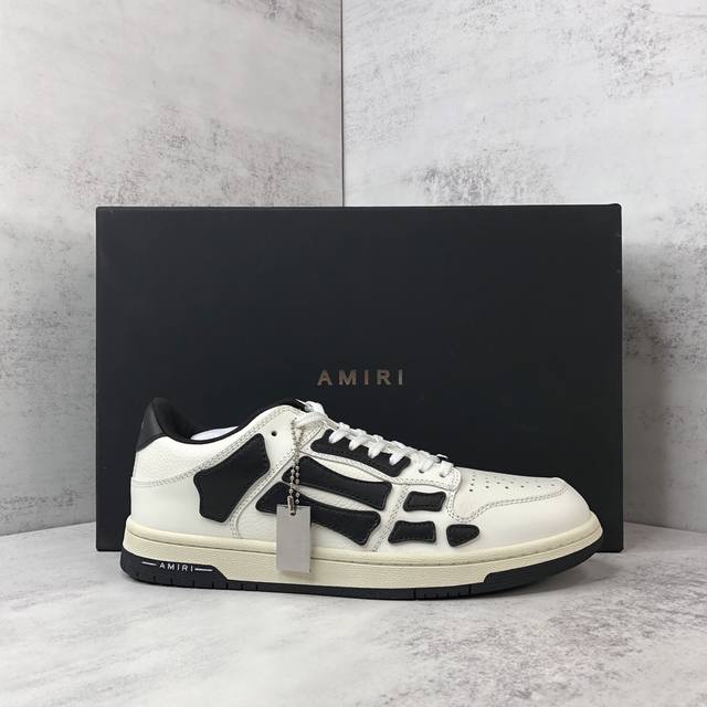 新款上架 灭世版本 直接冲正 Amiri 21Ss Skel-Top骨头鞋 原装模具 楦头 高端订单 专供国外 非市场通货版本 新配色陆续上架 尺码：35-45