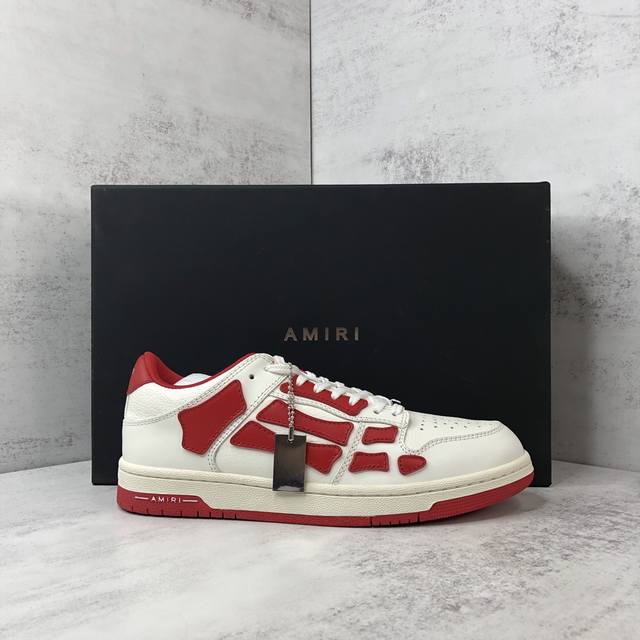 新款上架 灭世版本 直接冲正 Amiri 21Ss Skel-Top骨头鞋 原装模具 楦头 高端订单 专供国外 非市场通货版本 新配色陆续上架 尺码：35-45