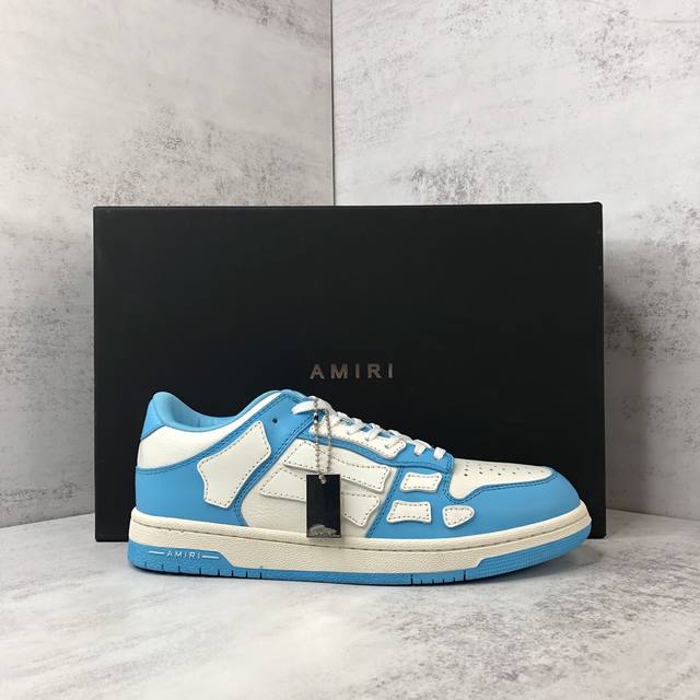 新款上架 灭世版本 直接冲正 Amiri 21Ss Skel-Top骨头鞋 原装模具 楦头 高端订单 专供国外 非市场通货版本 新配色陆续上架 尺码：35-45