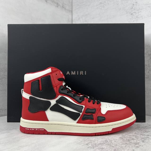 新款上架 灭世版本 直接冲正 Amiri 21Ss Skel-Top骨头鞋 原装模具 楦头 高端订单 专供国外 非市场通货版本 新配色陆续上架 尺码：35-45