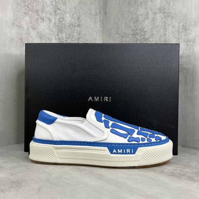 新款上架 Amiri 23Ss 夏季新款骨头休闲鞋 美国小众奢侈品牌，非常潮流的独特感，感受街头文化，玩转街头潮流 精致的做工，众多明星追捧！ 进口牛皮+透气网