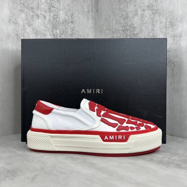 新款上架 Amiri 23Ss 夏季新款骨头休闲鞋 美国小众奢侈品牌，非常潮流的独特感，感受街头文化，玩转街头潮流 精致的做工，众多明星追捧！ 进口牛皮+透气网