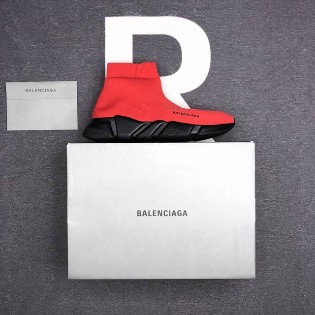 新款上架 Balencia** 巴黎*家最新款speed 多重压模组合大底 巴黎世家顶级情侣袜子鞋 原鞋购入开发 市面顶级版本 品质升级 各个细节包括包装都对比