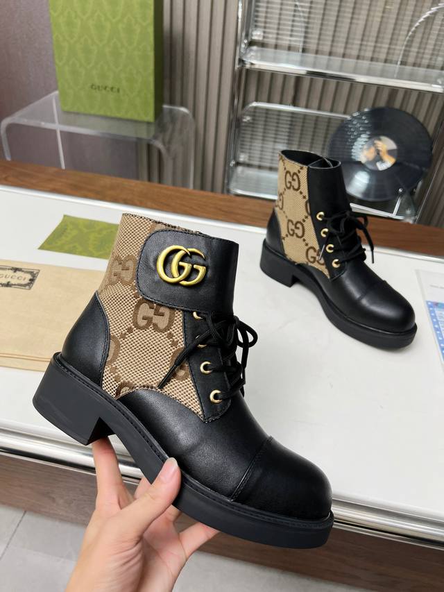 Gucci古奇最新款 专柜同步上新 经典款型透过标志性的品牌logo元素焕发新的活力 鞋口魔术贴粘合设计容易穿脱 上脚巨好看面料:头层牛皮 牛皮内里码数：35-