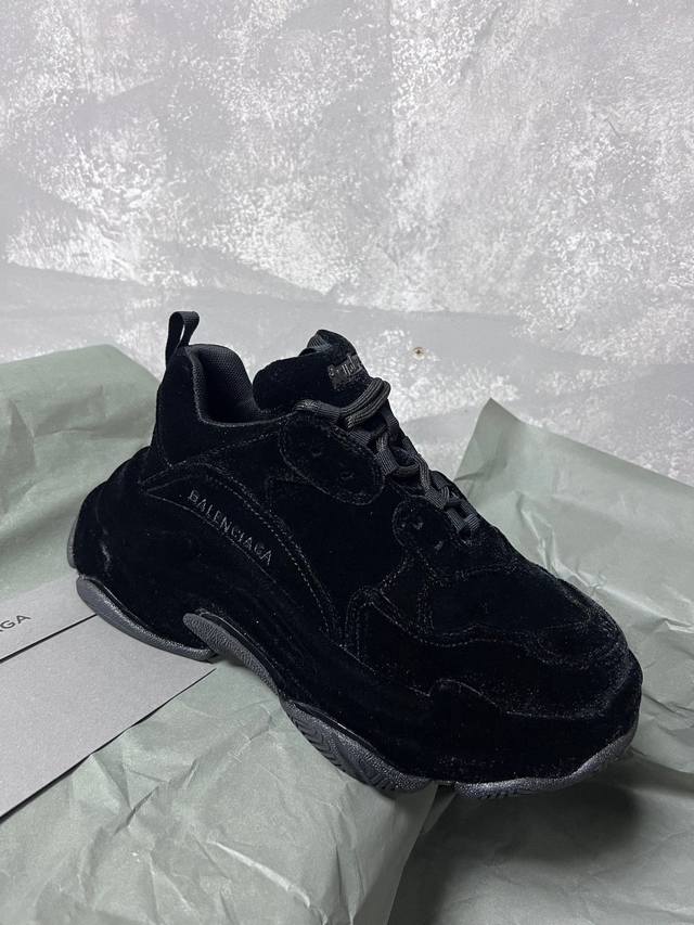 Balenciaga 巴黎世家丝绒24年新款新色爆补款六层组合大底码数35-45下单备注是否做旧配原版包装10